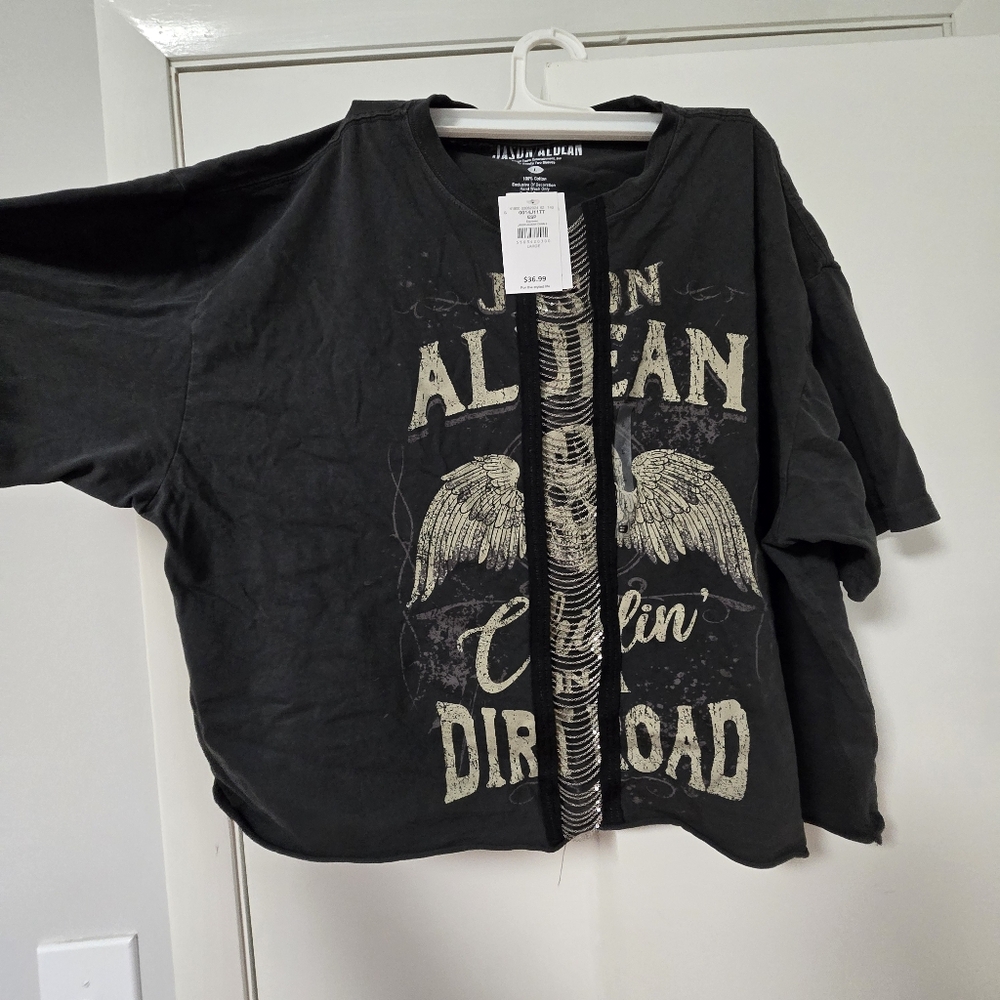 Buckle Cropped Jason Aldean T-Shirt